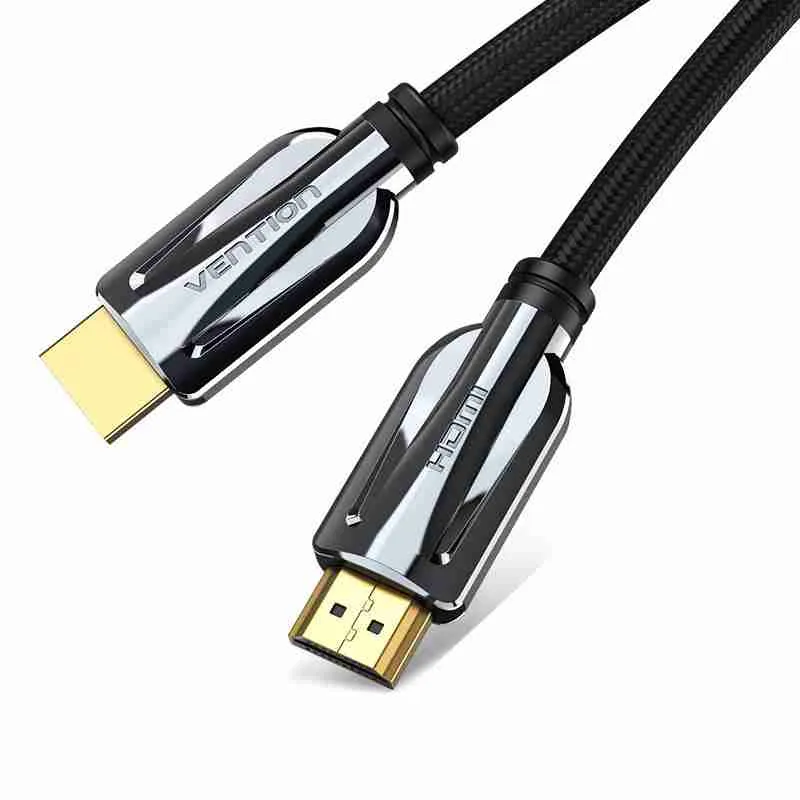Vention Nylon Braided HDMI Cable 3M Black Metal Type