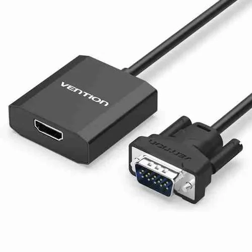 Vention VGA to HDMI Converter 0.15M Black Metal Type