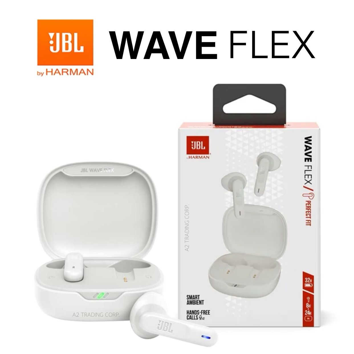 JBL WAVE FLEX wireless Earbuds -white