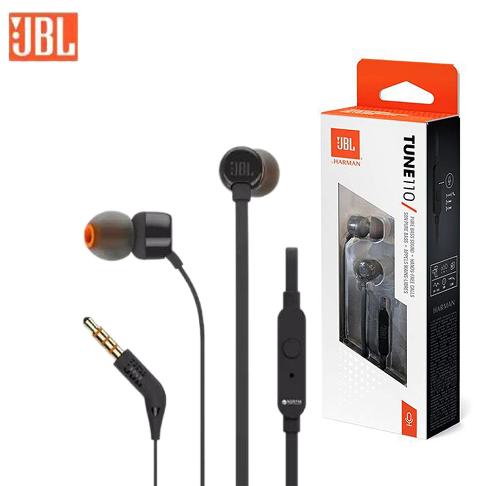 JBL Tune 110 Earphones-Black