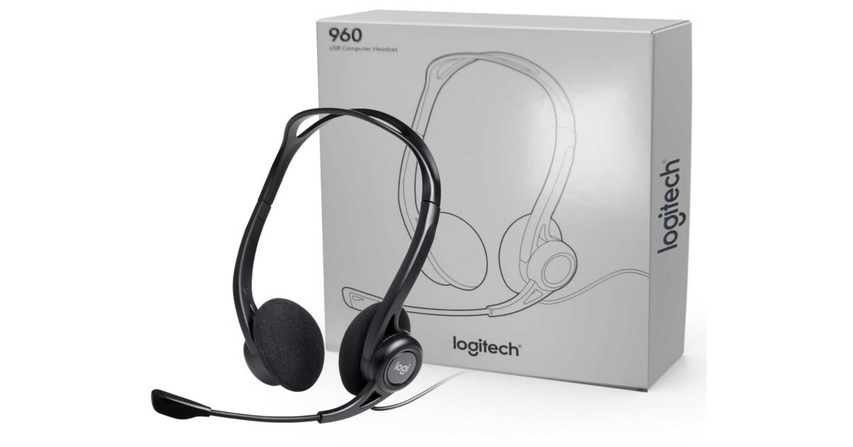 Logitech PC960 USB Headset with Noise-Cancelling Mic
