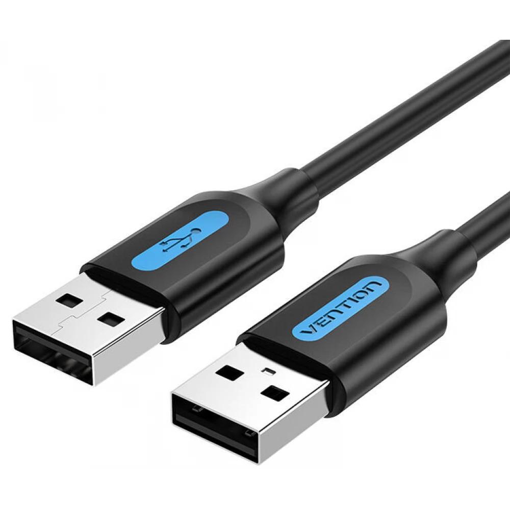 Vention USB 2.0 A Male to A Male Cable 1M Black PVC Type