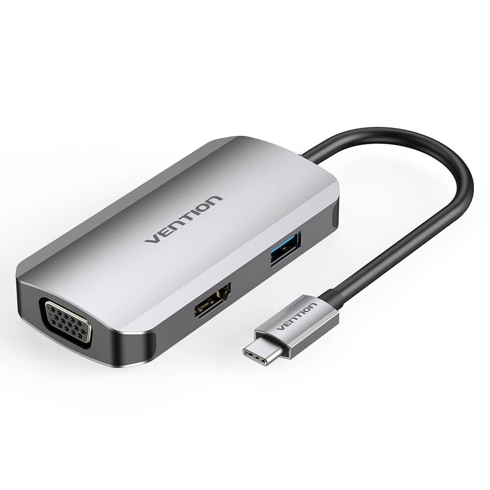 Vention USB-C MULTI-FUNCTIONAL 4 in 1 DOCKING STATION