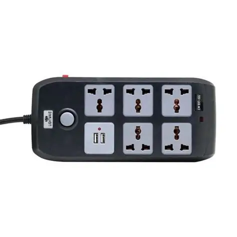 Lightwave Extension Socket- 3 Metres 5 WAY